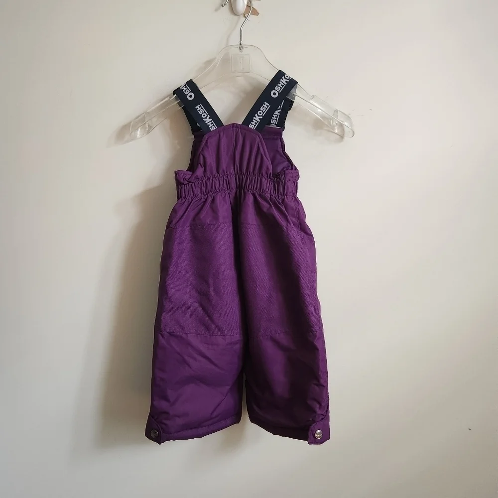 OSHKOSH B'GOSH | Snow pants overalls purple 12M